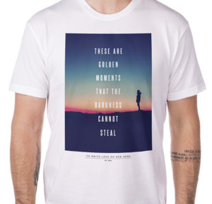 Dearie designed the 2014 TWLOHA UChapters T-shirt.