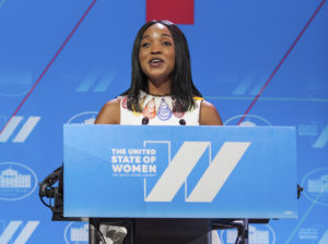 Nobiva presented at the United State of Women Conference this summer