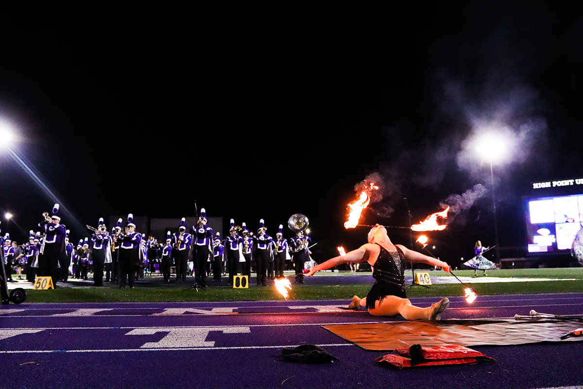 The HPU band entertained during the men’s soccer match.