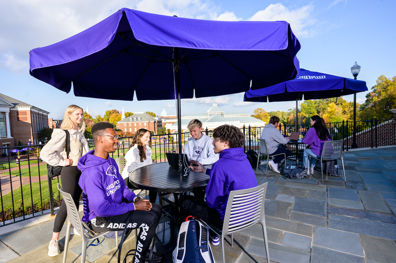 Students Study Outside