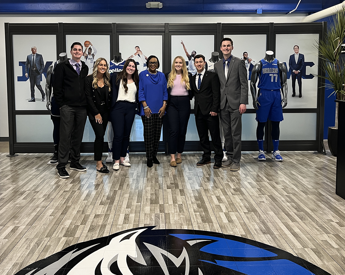 Borovskiy traveled to Texas for a Dallas Mavericks’ externship during her junior year to get a behind-the-scenes mentorship experience from Marshall, who hosts the externship for HPU students every year.