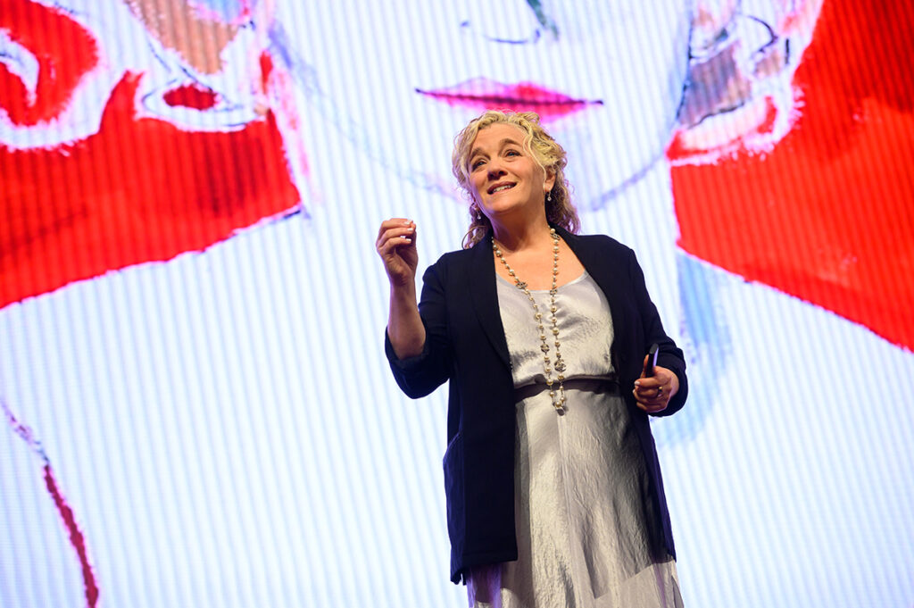 Massari, a motivational speaker and visual artist, shared her experience of surviving a fiery auto accident in 1998 and suffering severe burns on over 50% of her body.