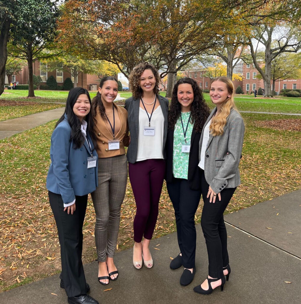 From left, Top 5 PCMA finalists are Annika Waguespack, Cydney Lafore, Kailey Wrege, Ana Wein and Katie Messick.