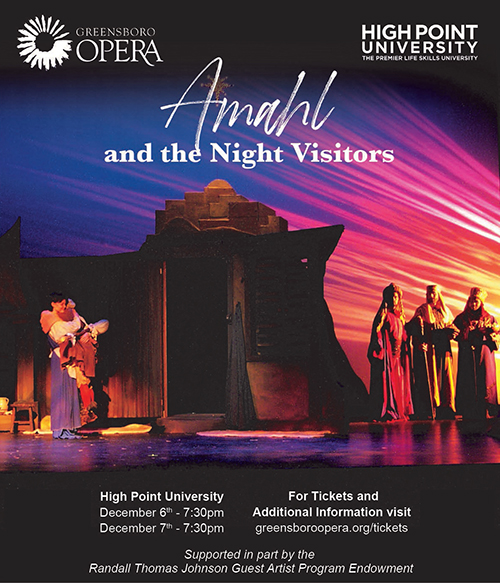 “Amahl & the Night Visitors” will be performed Wednesday, Dec. 6 and Thursday, Dec. 7 from 7:30-9 p.m.