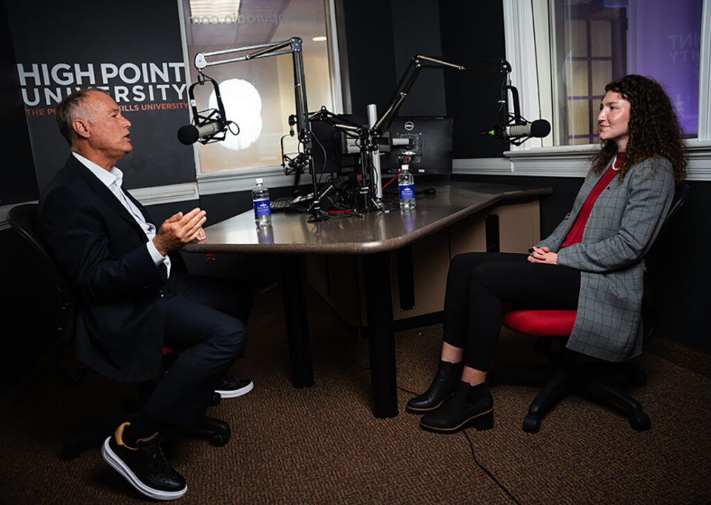 Workman participates in an Access to Innovators podcast with HPU pre-dental student Mikalyn Freeman.