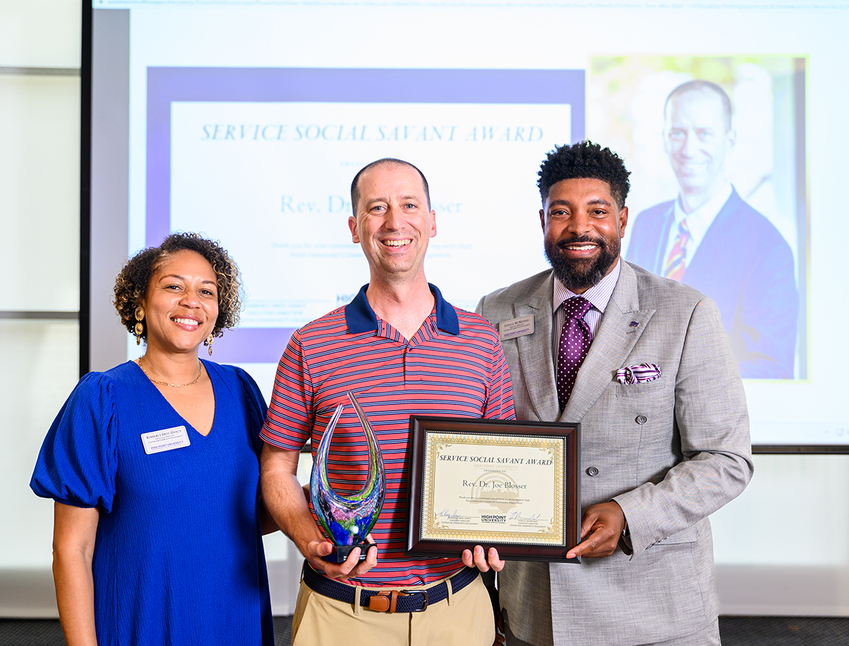 Rev. Dr. Joe Blosser won the Service Social Savant Award.