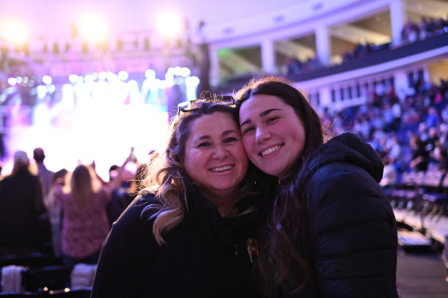 HPU Family Weekend, families attend the Panther Palooza Concert in the Qubein Arena