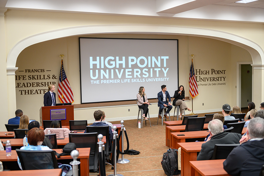 HPU Family Weekend internship panel