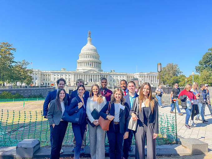 High Point University students at the U.S. Capitol