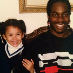 Williams and her brother, Tehran, when she was young.