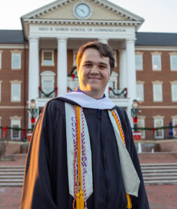 Nicholas Masalleras' December 2022 graduation photo.