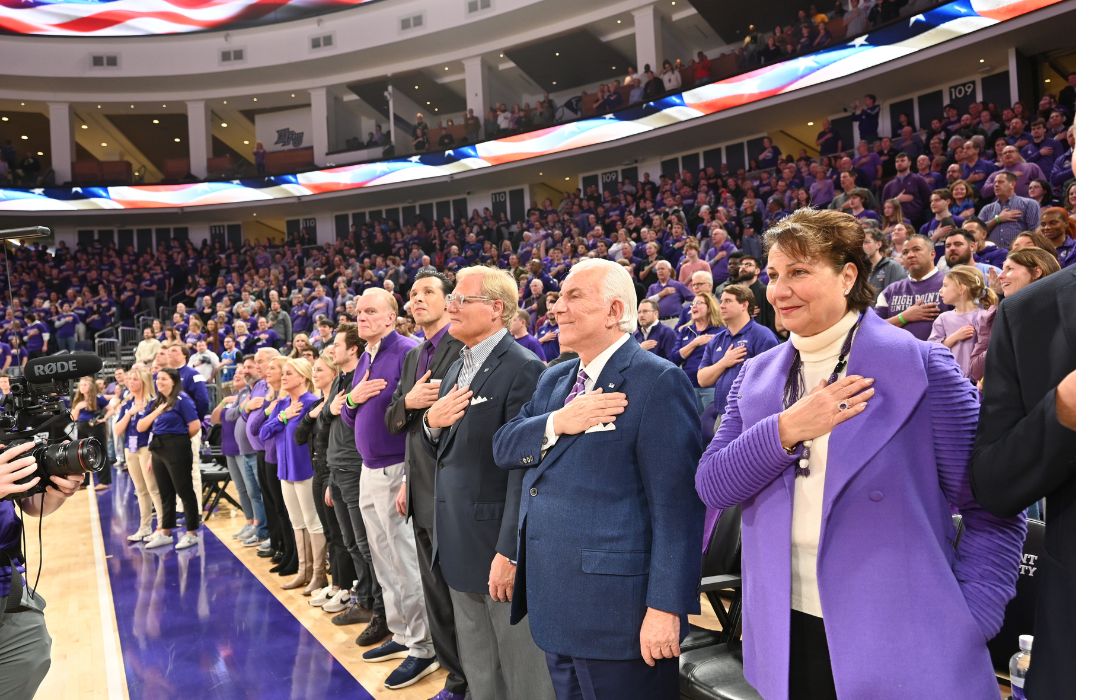 national anthem hpu espnu basketball game