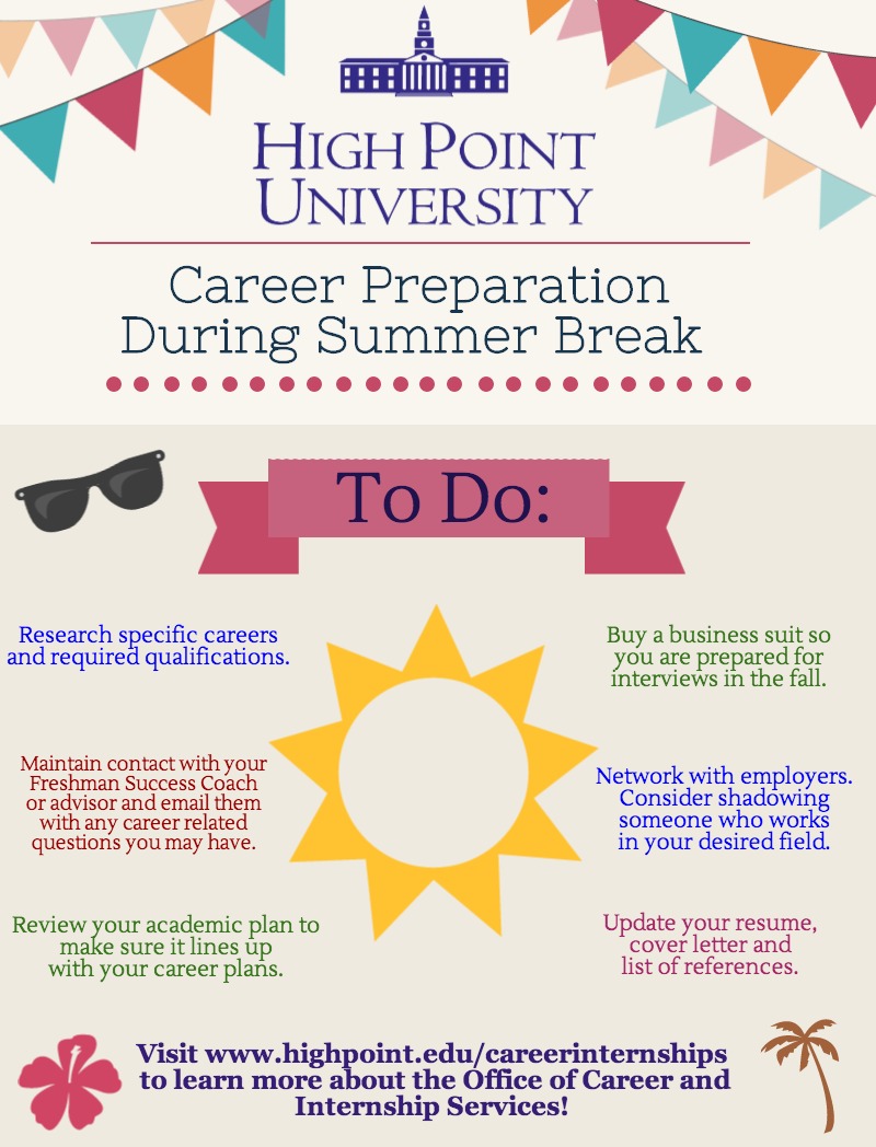 [INFOGRAPHIC] Career Preparation During Summer Break | High Point ...
