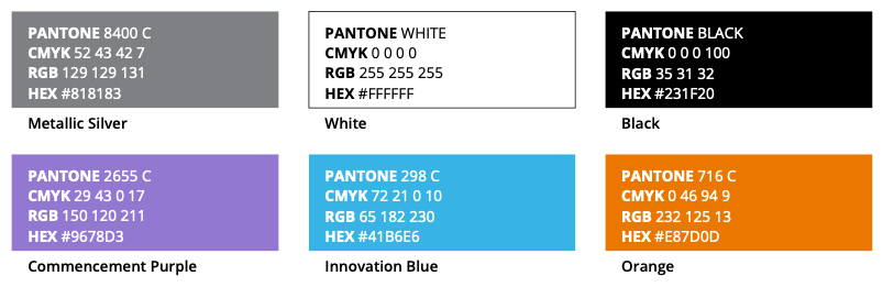 hpu secondary brand colors